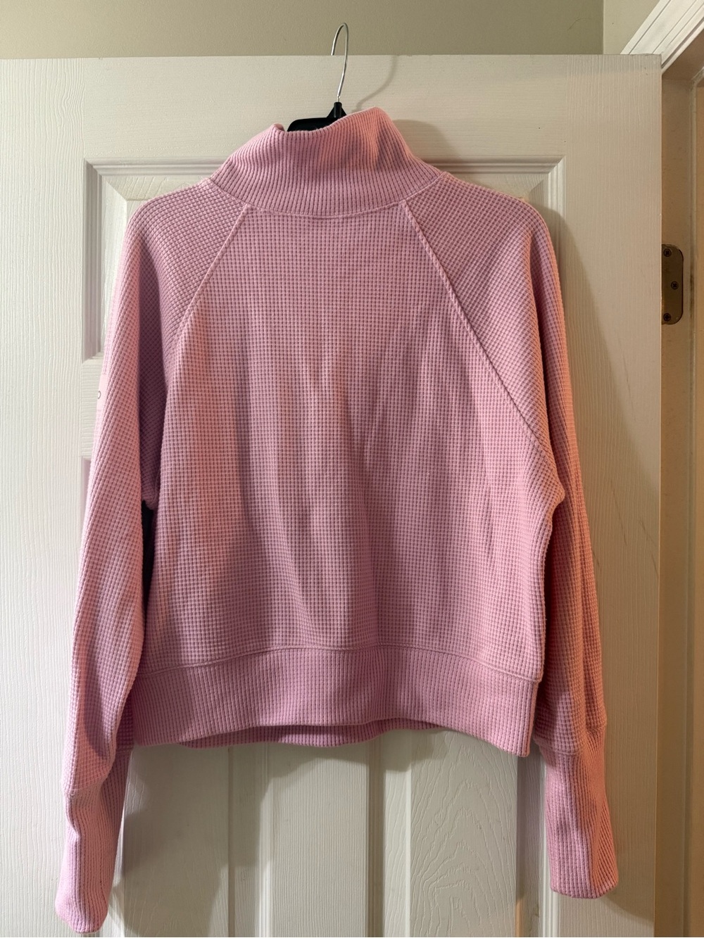 Alo Yoga Pink Waffle Mockneck - Picture 3 of 3